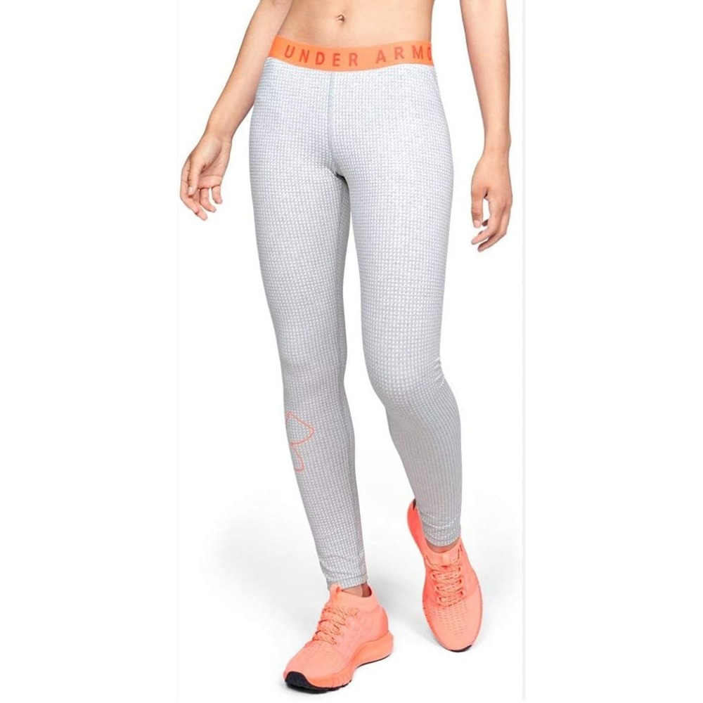 Gray Under Armour Womens Favorite graphic Leggings HeatGear Compression Size L